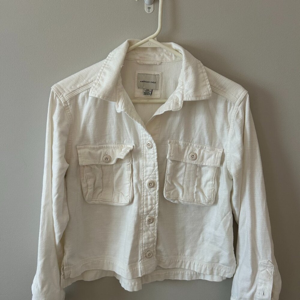 White cotton jean jacket